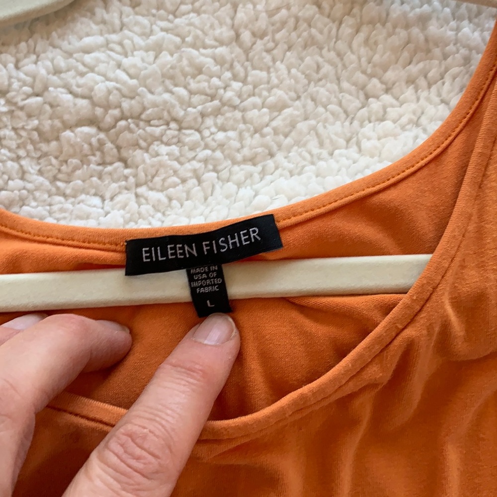 GUC eileen fisher orange dress size large